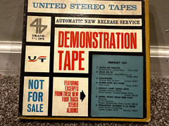 Various – Demonstration Tape (February 1965) Reel Tape 7 ½ ips 4trk
