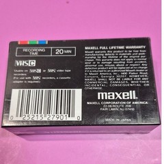 Maxell TC-20 HGX Gold VHS-C Compact Videocassette Tape New Sealed Made in Japan