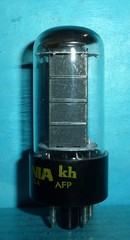 Sylvania 5Y3GT Rectifier Tube Black Plates Halo Getter Tested