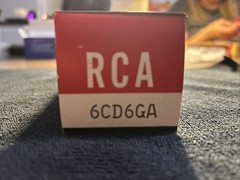 RCA VACUUM TUBES: NOS RCA Black Plate Lot – 6S4A, 1B3GT, 6CD6GA New Old Stock