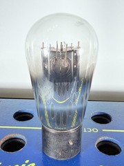 Audion Type 445 45 Globe Balloon Engraved Base Tested Like NOS Tube