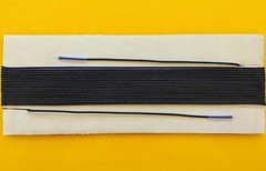 25-Ft Braided Dial String Vintage Radios Clock Weight Cord 0.054&Prime; (1.4mm) Black