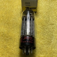NOS SYLVANIA 5U4GB (5AS4A) ZENITH LABEL RECTIFIER VACUUM TUBE TESTED A761.C