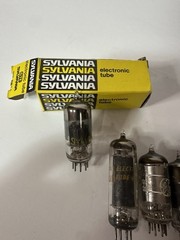 Lot of 5 Vintage Vacuum Tubes RCA 6146B GE Sylvania Mixed Radio TV Untested