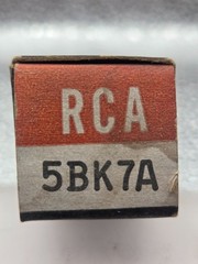 RCA 5BK7A Radiotron Electron Tube New in Box Old Stock