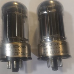 Chatham Electronics 6080WA Vacuum Tubes — JAN-CAHG-6080WA — Matched Pair