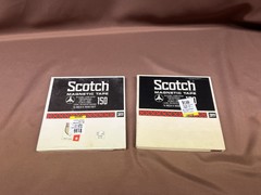 SEALED SCOTCH Magnetic 150 Blank Reel To Reel 7” Tape 1/4” x 1800 Ft – LOT OF 2