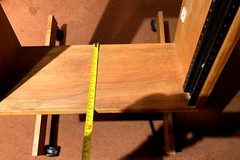 Otari 19 inch standard rail (14 space) adjustable angle Wood Cabinet Casters