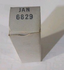 True NOS JAN 6829 Vintage General Electric Vacuum Tube/Valve NOS NIB USA