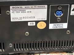 VTG SONY CASSETTE DECK 3-HEAD TC-K666ES 3-MOTOR QUARTZ LOCK DIRECT DRIVE VIDEO