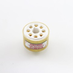 One Gold plated 6SN7 6N8P TO ECC88 6DJ8 Vacuum tube convert socket