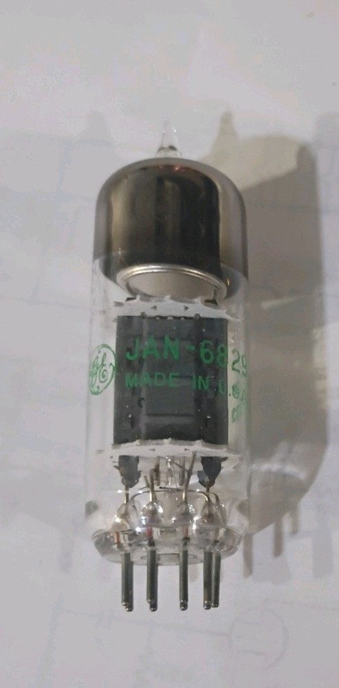 True NOS JAN 6829 Vintage General Electric Vacuum Tube/Valve NOS NIB USA