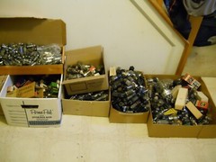 quad lot of 6 USA 7AU7 vacuum tubes 3 test NOS, 4 GE, 2 RCA