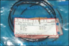 2 PCs Sony 3-330-314-01 Rubber Belts For Vintage Audio Equipment NEW Sealed