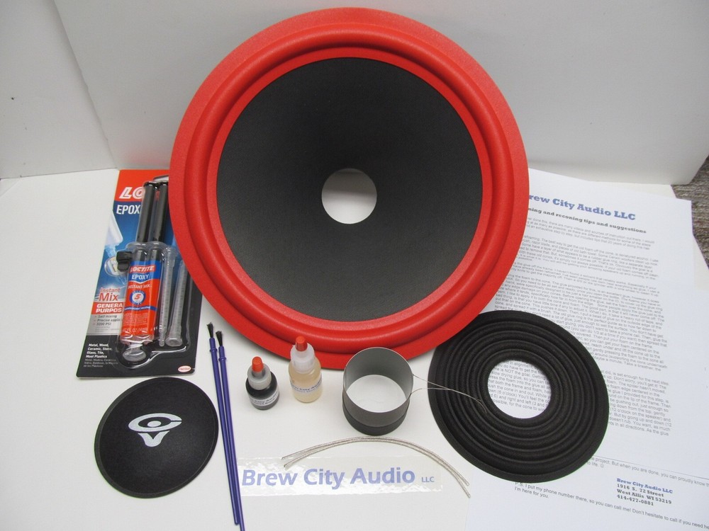 12&Prime; 4 Ohm Recone Kit for Cerwin Vega DX7 DXW12 woofer