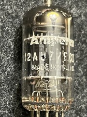 Vintage Amperex 12AU7 ECC82 Made in Holland Vacuum Tube Tested Strong