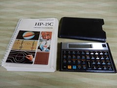 Hewlett Packard HP 15C RPN Calculator and Owners Handbook Good Working Cond