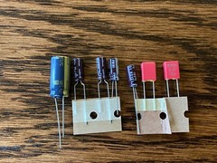 Pioneer PL-516 Speed Repair Kit Capacitors Turntable Recap Set (7 parts)