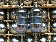 2x 6J1P (6J1 EF95 6AK5 6F32) GOLD GRID (NEW Little Dot Amp) MATCHED PAIR #4 1976