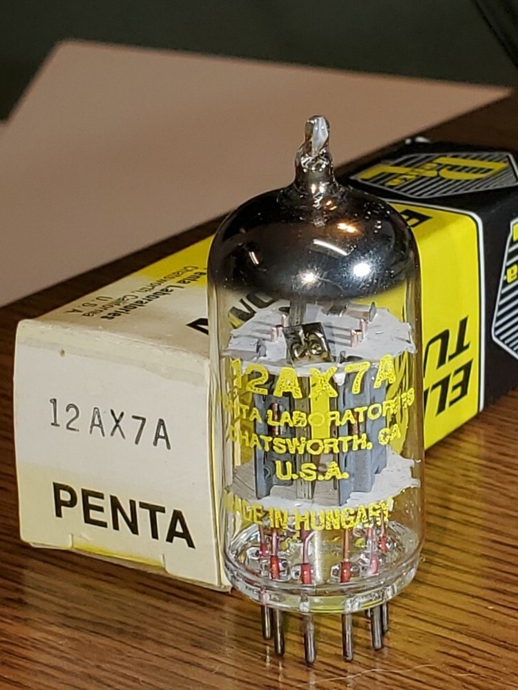 12AX7A/ECC83 Tungsram « Penta Lab » NOS/NIB MaxiPreamp2/TV7 tested