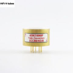 One Gold plated 6SN7 6N8P TO ECC88 6DJ8 [Bottom] Vacuum tube convert socket DIY