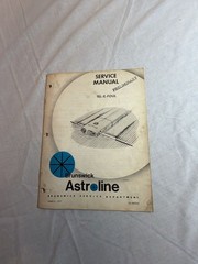 1971 Brunswick Astroline Tel-E-Foul Bowling Alley Service Manual