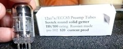 Sovtek 12ax7A/7025 Short plate round Solid getter 110/100 each side