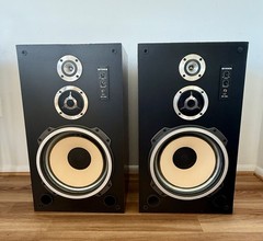Vintage Fisher ST-920 3-Way Floor Speakers Pair 12” Woofer w/Grilles Tested