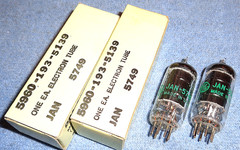 2 NOS GE JAN 5749 aka 6BA6W Vacuum Tubes – Ruggedized RF & IF Amplifiers