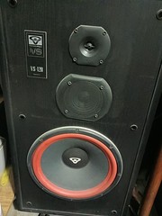 Cerwin Vega VS-120 12&Prime; House Speakers WIth Rare Black Case Please read.