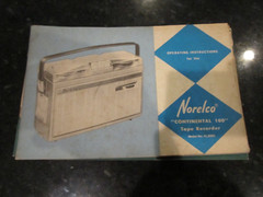 LOT OF 9 VINTAGE NORELCO TAPE RECORDER OWNER&rsquo;S MANUALS CATALOGS ALL MODELS- BNZ