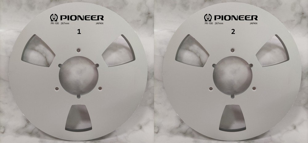 One Pair 10.5 » silver Pioneer Tape reel High Quality Aluminum Take Up Reel