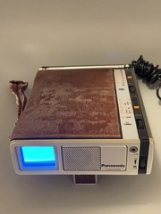 Vintage Panasonic TR-1000P 1.5” TV + AM/FM Antenna Tested And Working Complete