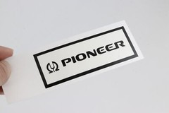 Pioneer logo badge Sticker Decal waterproof 108mm(4.25&Prime;)X40mm(1.57&Prime;)