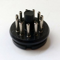 AMPHENOL 86CP11 11 pin male plug – mates with 78S11 – same pin circle as octal