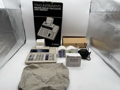 Texas Instruments TI-5030 II Printing Calculator w Box Adapter Paper Tested