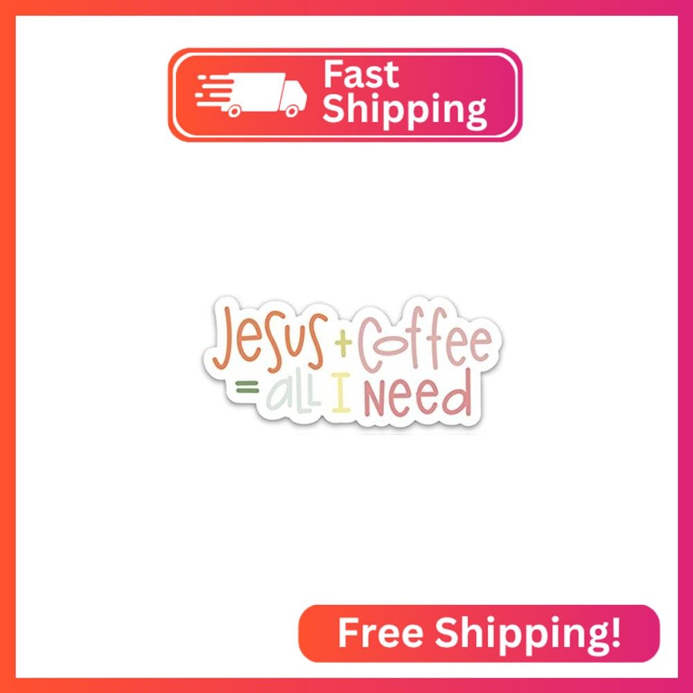Swaygirls Christian Stickers | Coffee & Jesus | Faith Stickers for a Bible Journ