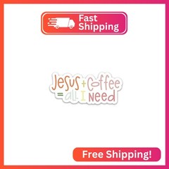 Swaygirls Christian Stickers | Coffee & Jesus | Faith Stickers for a Bible Journ