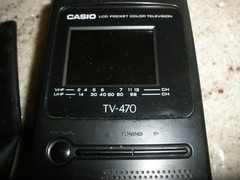 Vintage CASIO TV-470 LCD Pocket Color Analog Television Portable PARTS ONLY (066