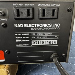 NAD 7130 VINTAGE AM/FM STEREO RECEIVER – SERVICED – CLEANED – TESTED