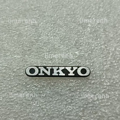 2pcs ONKYO speaker Logo Nameplate Badge Replacement Piece 32mm X 5.5mm