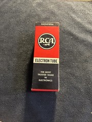 RCA VACUUM TUBES: NOS RCA Black Plate Lot – 6S4A, 1B3GT, 6CD6GA New Old Stock