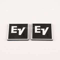 2 pieces EV Audio Speakers plastic Logo Badge Replacement piece 60mm X 60mm