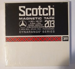Scotch Magnetic Tape 203 7” Reel to Reel 1800&prime; 1/4” Inch Still Sealed.