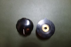 RCA / BIC -1 1/2&Prime; Bakelite 1/4&Prime; Shaft – Brass Insert « copy » Audio Knob