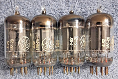 1954 GE 12AU7/ECC82 PLATINUM PLUS GRADE Preamp Tubes Matched Pair 90% NOS