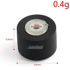 5PCS 9x7x6x1.5mm Tape Recorder Pinch Roller Wheel Rubber Pressure Belt Pulleys