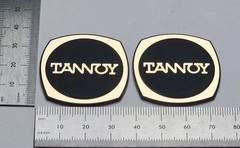 Tannoy Speaker Badge Logo Custom Incised Gold With Adhesive