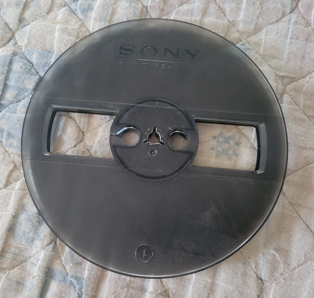 vintage EMPTY SONY TAKE-UP REEL 7&Prime; plastic