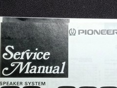 PIONEER CS-06 CS-R300 CS-R500 CS-R700 Speaker Service Manual Photocopy